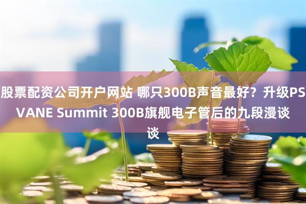 股票配资公司开户网站 哪只300B声音最好？升级PSVANE Summit 300B旗舰电子管后的九段漫谈